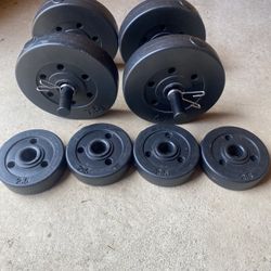 Dunbbells+weights Set