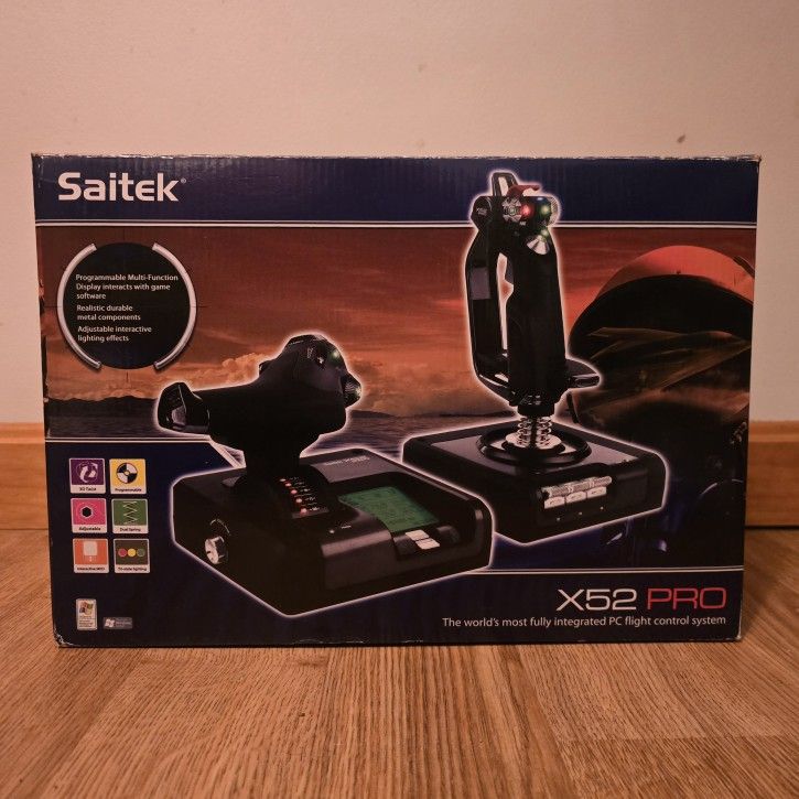 Saitek/Logitech X-52 Pro HOTAS Flight Stick and Throttle