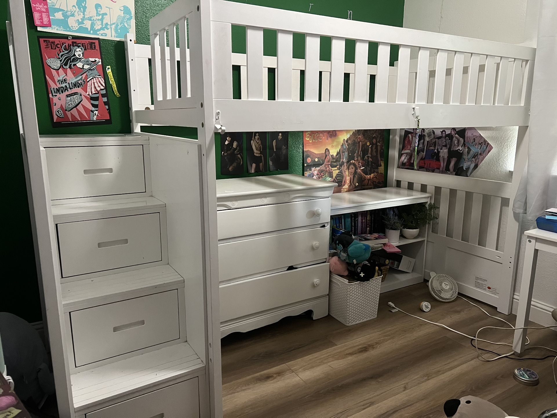 Bunk Bed With Stairs And Drawers