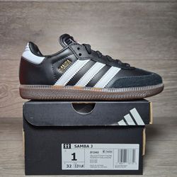 Adidas Samba Junior Size 1 Youth Black White Gum New In Box IF1945