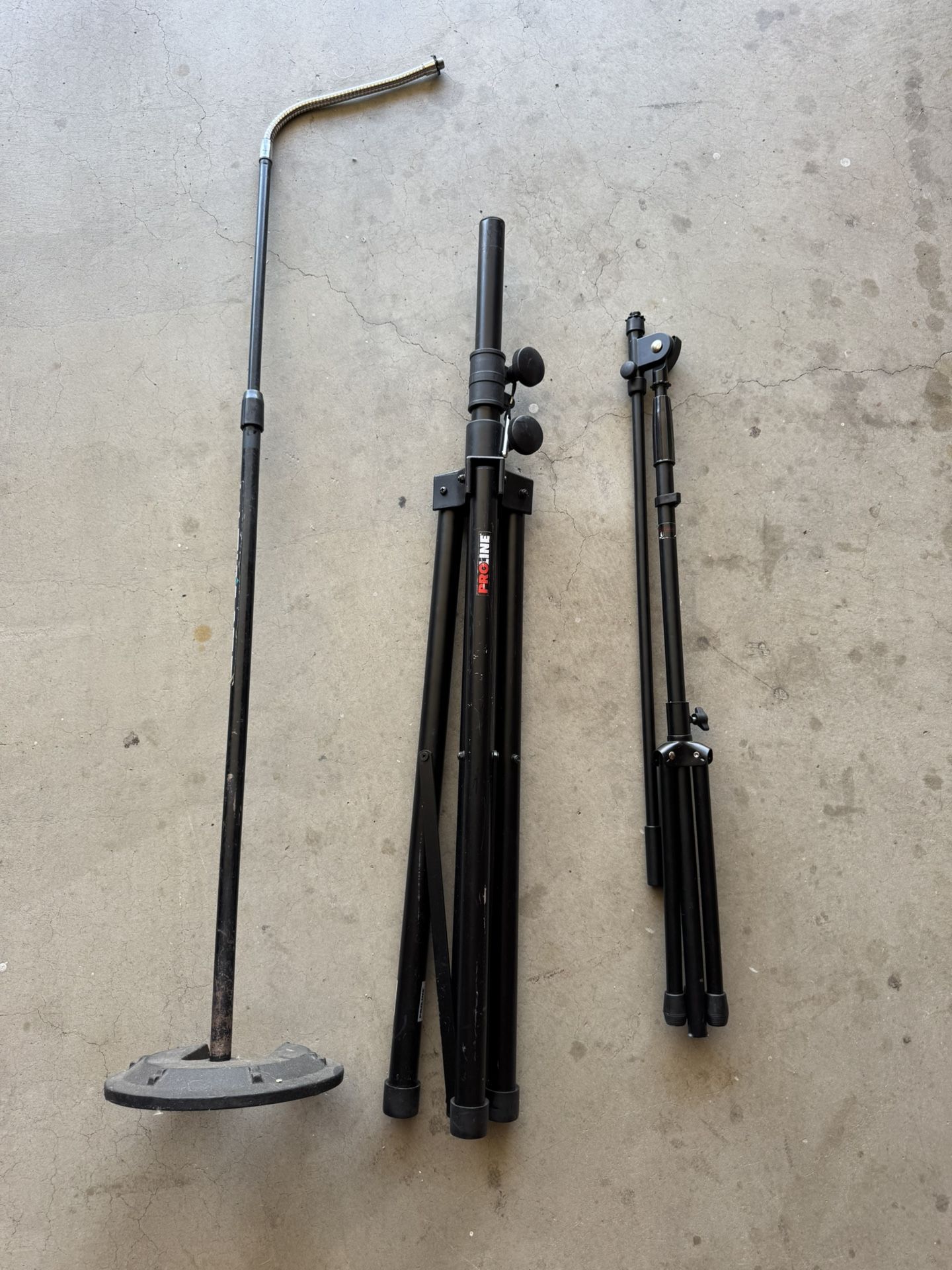Mic Stands and Speaker Stand PA