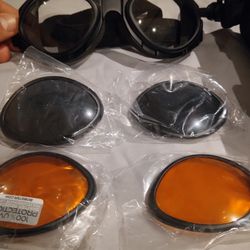 Bobster BugEye II Interchangeable Goggles w/ Black Frame, Foam Seal