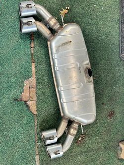 VW AG Exhaust Muffler with Clamps