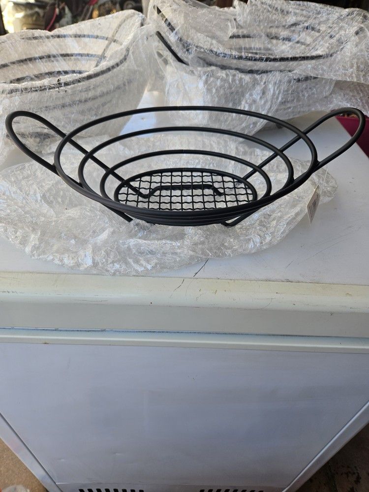 Tablecraft Black Oval Display baskets