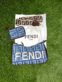 Blue bag with print