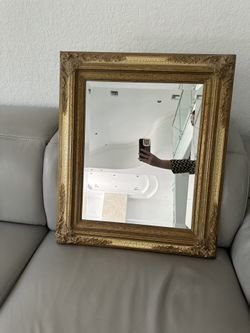 Gold and Off White Mirror Approx 23x27inches