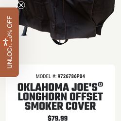 BBQ Cover OKLAHOMA JOE'S® LONGHORN OFFSET SMOKER COVER