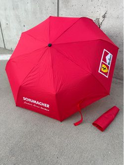 Vintage Scuderia Ferrari X Marlboro Umbrella Rain/Sun/Golf F1 Racing Hamilton