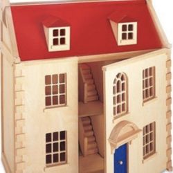beautiful wooden house for dolls