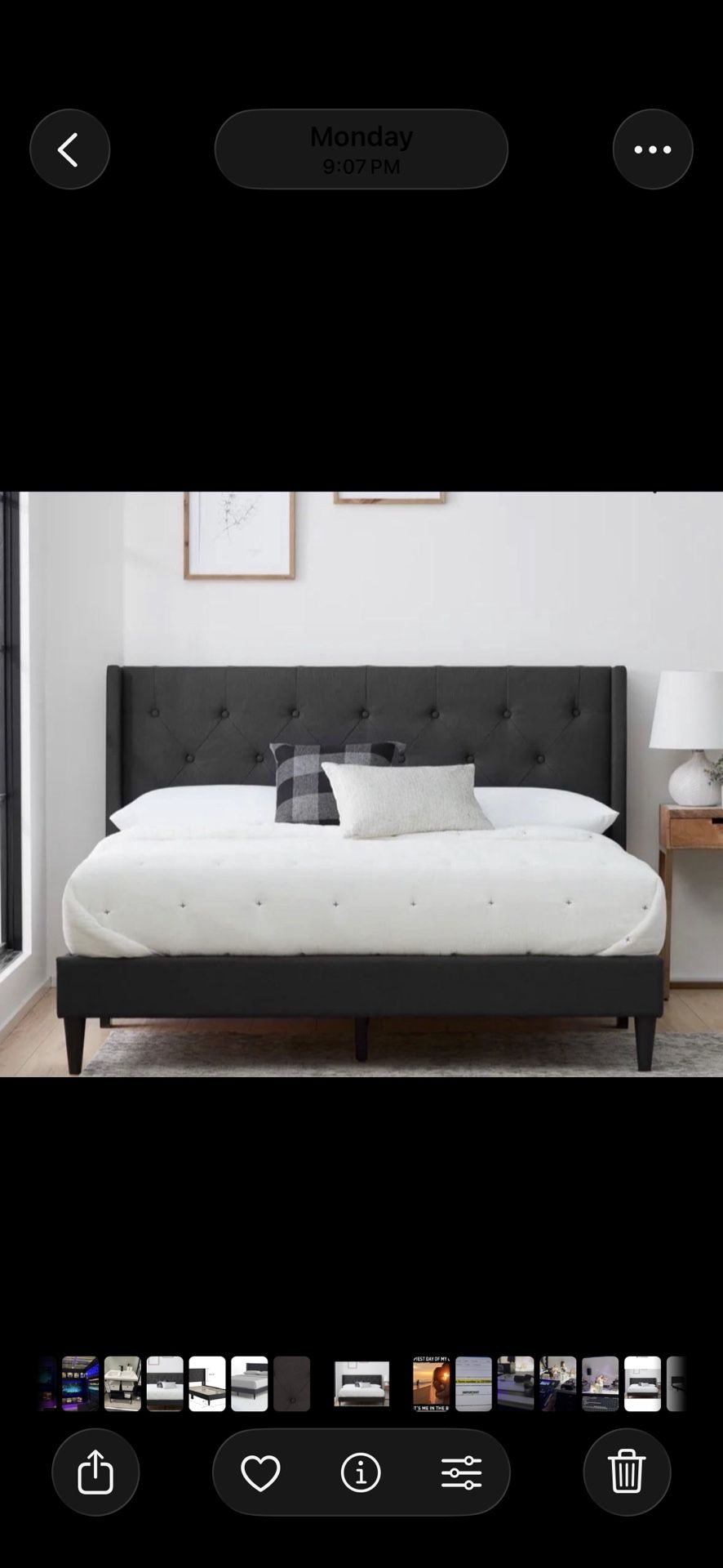 Grey Bed Frame