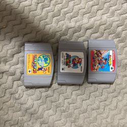 Lot of 3 Japanese N64 Cartridge Games
