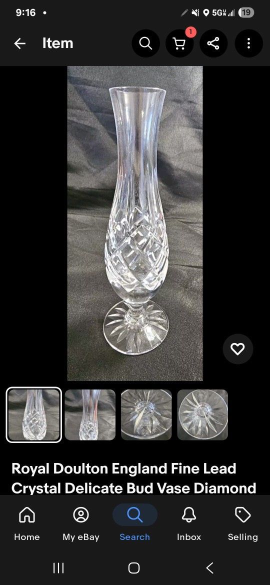 Royal Doulton England Fine Lead Crystal