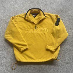 VINTAGE TOMMY HILFIGER FLEECE PULLOVER SIZE M - $25