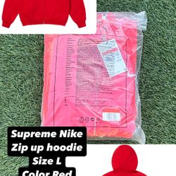 Supreme X Nike Zip Up Hoodie
