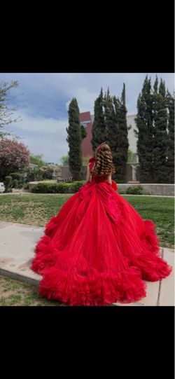 Vestido de Xv años rojo