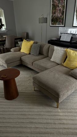 Sofa Trego Upholstered U-Shaped Sectional Symmetrical