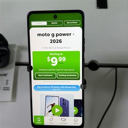 Moto G power 2026 is only $9.99 when you bring your number