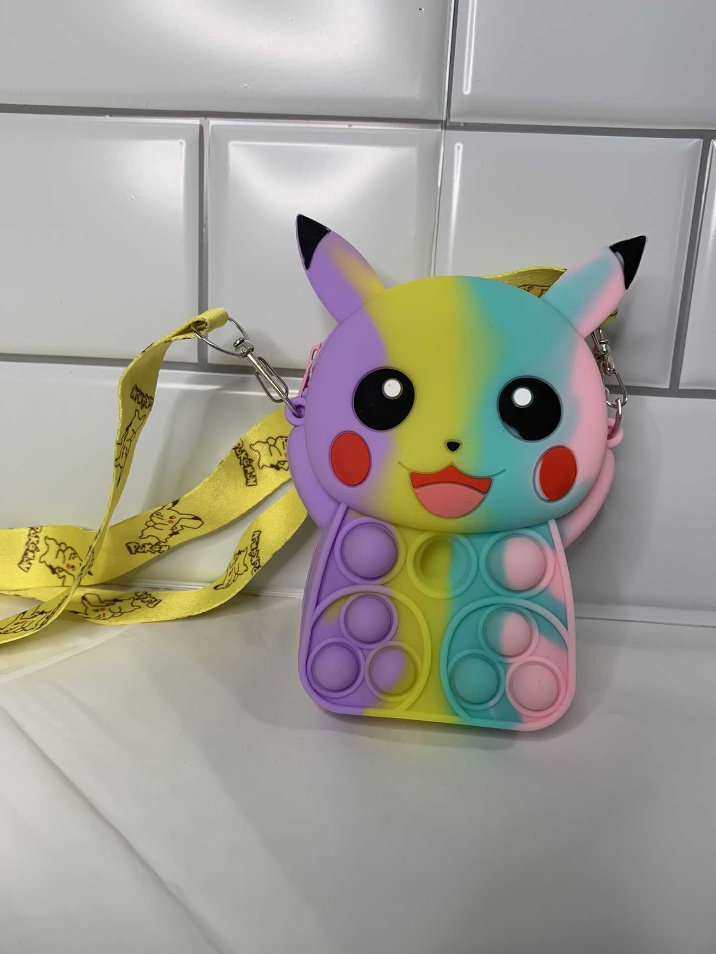 6” Pikachu Pop It Children’s Coin Zipper Purse