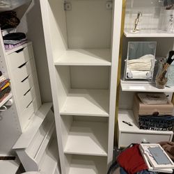 Ikea White 4 Cube Kallax Shelving Unit