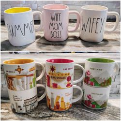 (NEW!) Rae Dunn & Starbucks 'You Are Here' Collection Mugs (6 pictures posted)