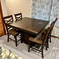 Tall Dining Table Set With Storage