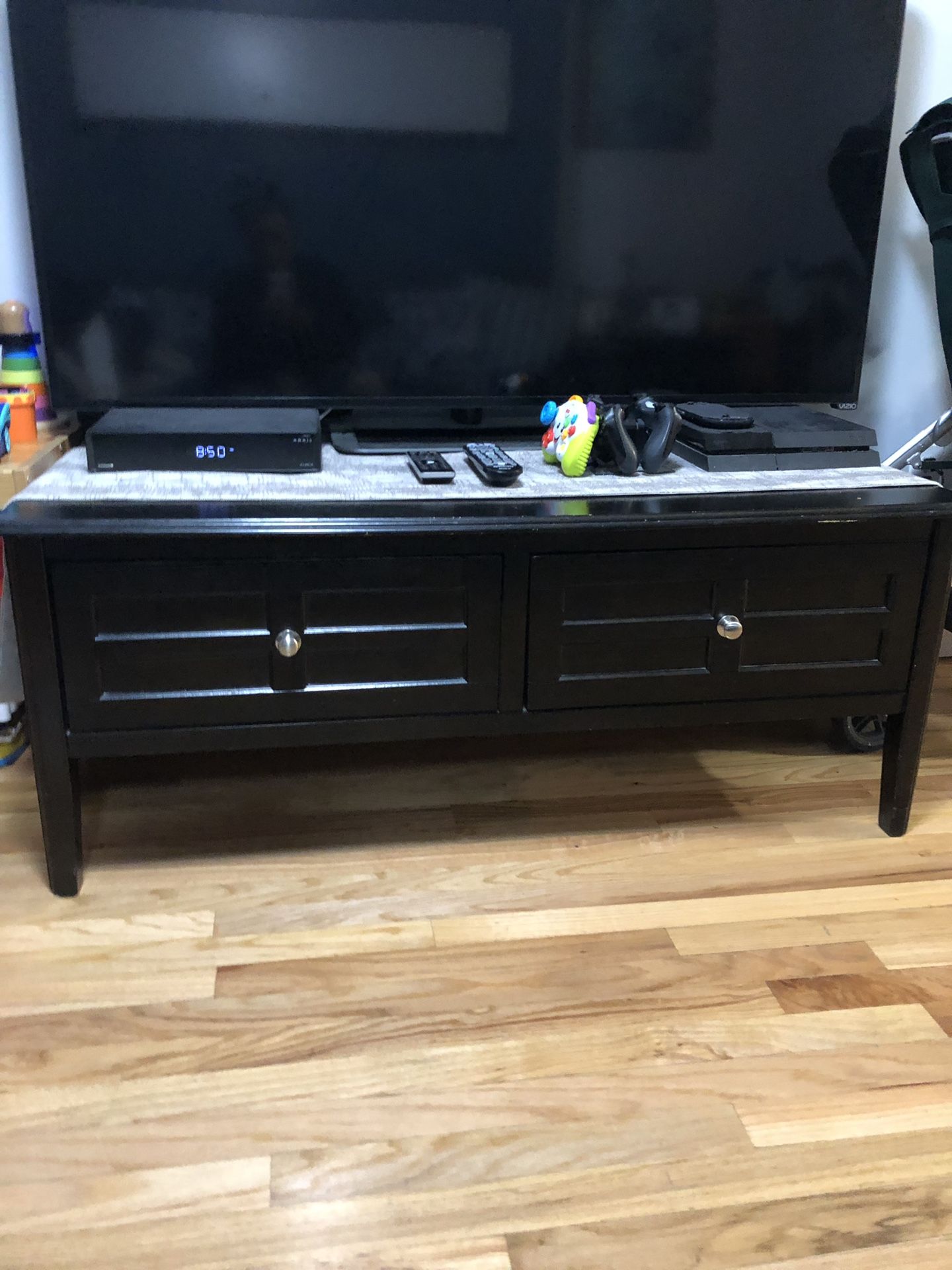 Two end/side tables & coffee table (can also be used as a tv console)