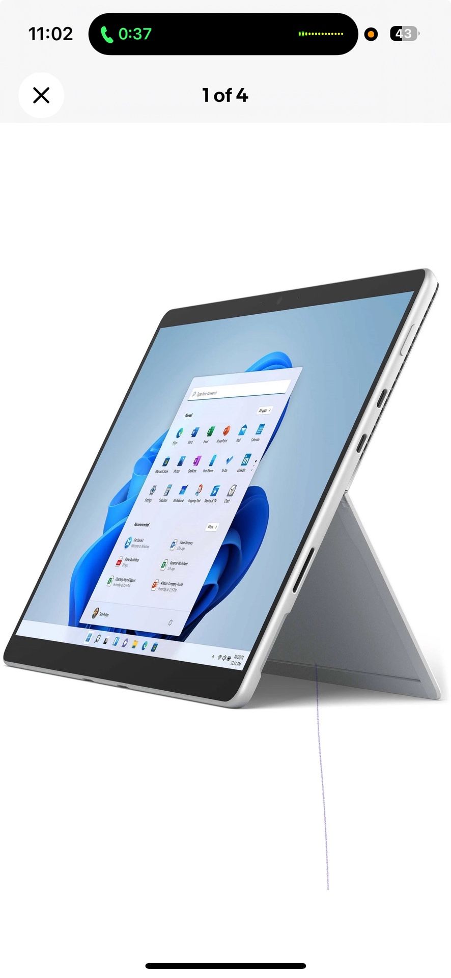 Microsoft Surface Pro 8 512GB good Condition With Pen