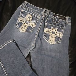 Size 13 L.A. Idol Rhinestone Bootcut Jeans