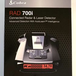 COBRA RAD 700I Radar & Laser Detector, New Sealed 