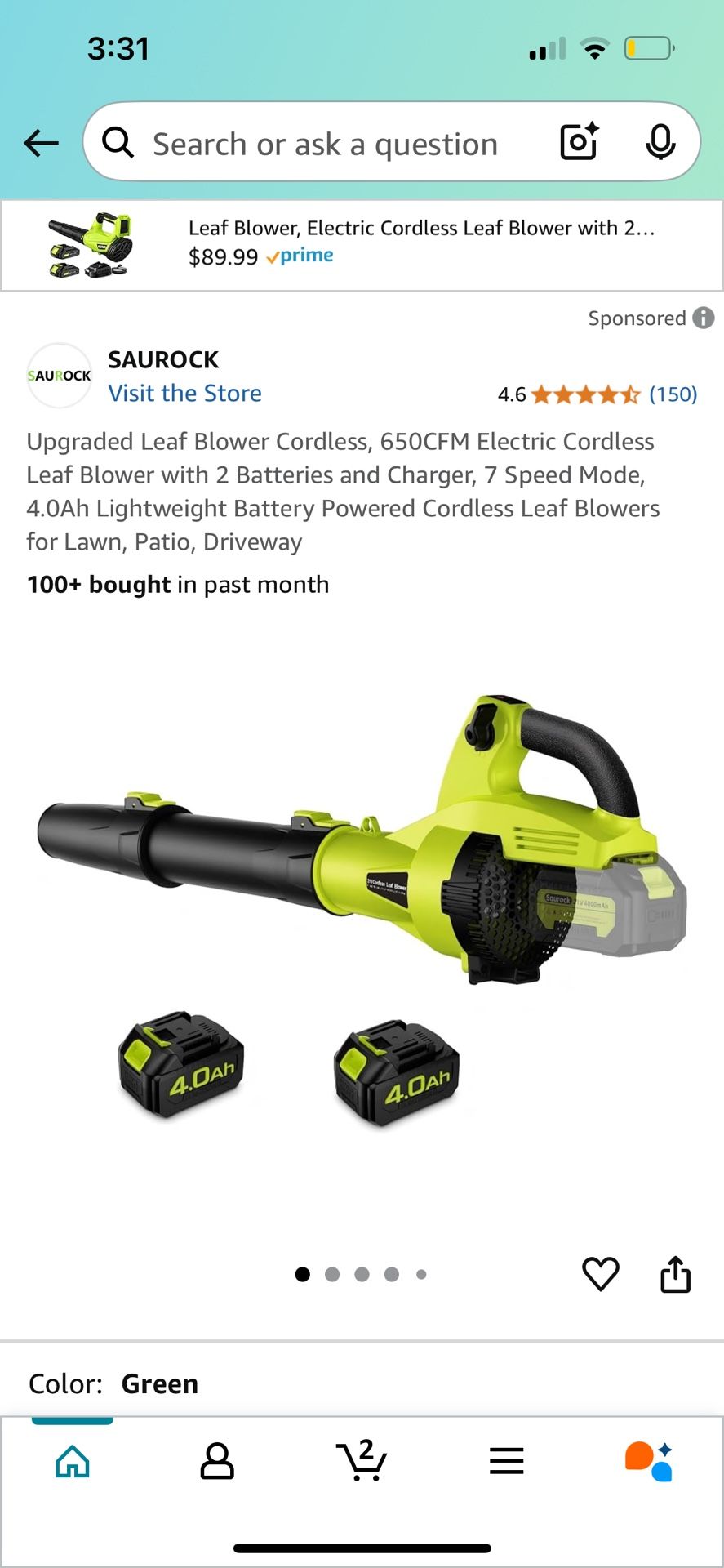 Cordless Leaf Blower