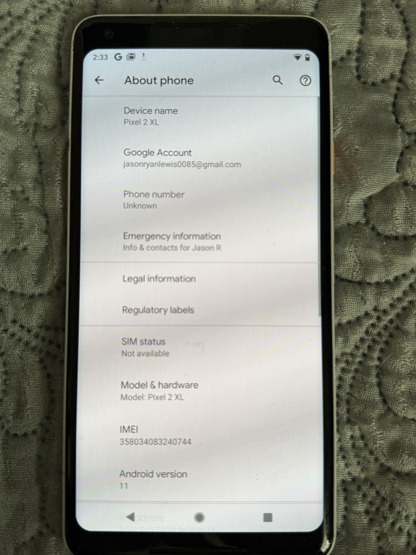 Google Pixel 2 XL 64GB