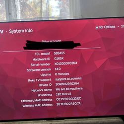 55 Inch 4k Smart Roku TV