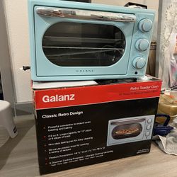 Blue Retro Toaster Oven 