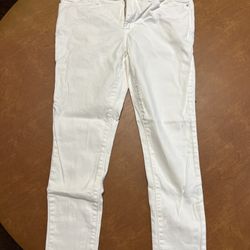 Levi's 711 Skinny Mid Rise Jeans White Women's Size 29 #54