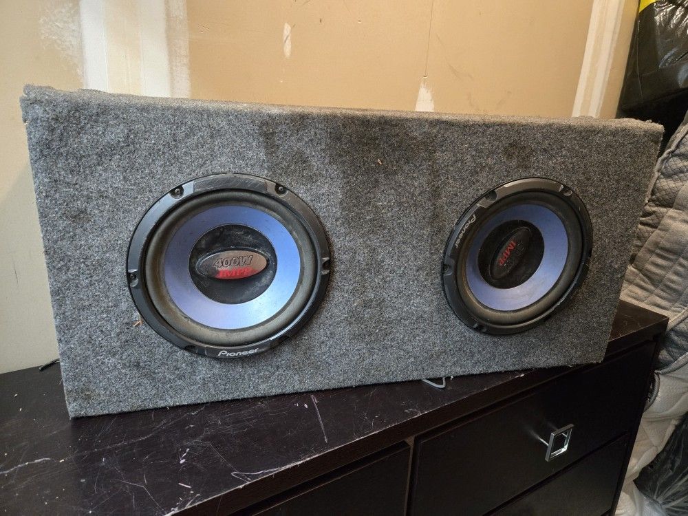 Pioneer Dual 10” Subwoofers in Box – 400W IMPP Bass Setup