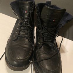 Men Boots Size 13 Tommy Hilfiger On Leather