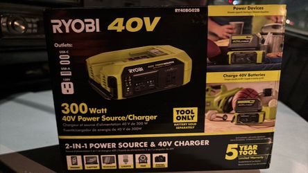 Ryobi 40 volt 300 watt power source /charger