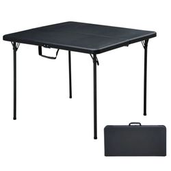 36" Square Blow Mol Folding in Half Table