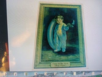 RARE& ORIGINAL FISK TIRE ADVERTISING POSTER....DATED 1917