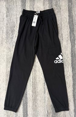 Adidas men black sweat pants new size SMALL