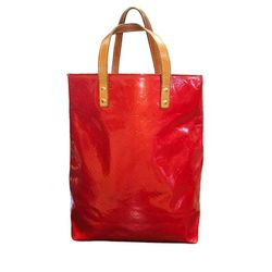 Louis Vuitton LV Tote Bag Red Vernis 