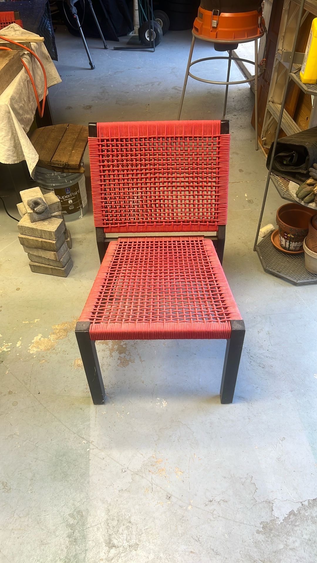 Red Rope Chairs. New. 