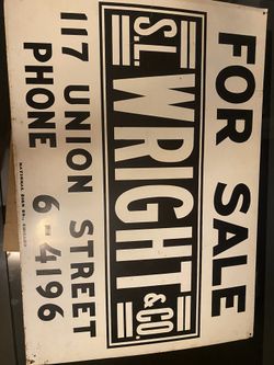 Vintage Real estate Sign 