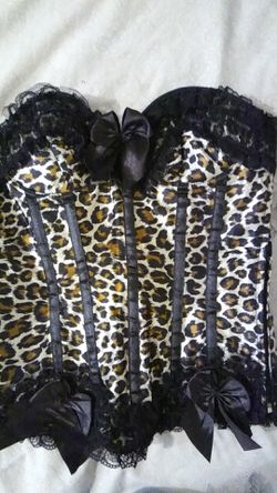 Women leapord corset for costume