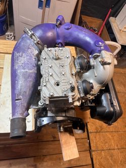 Bombardier Rotax Engine with Exhaust Manifold