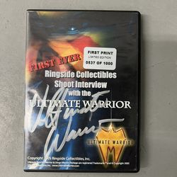 Ultimate Warrior Signed DVD 0537 Of 1000 