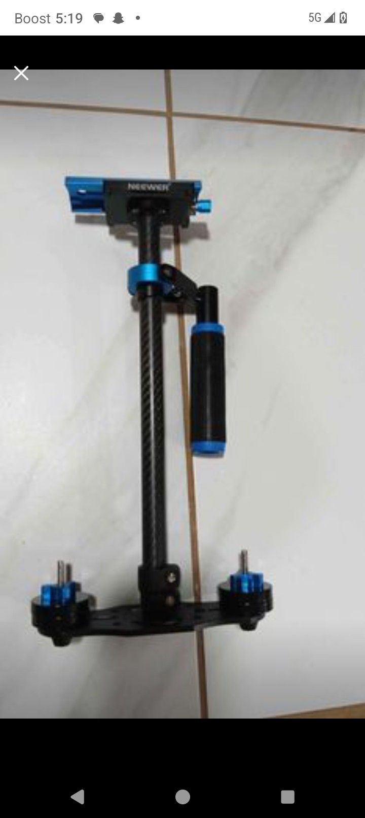 Neewer Steadicam Black and Blue Stabilizer