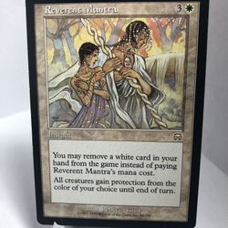 Mercadian Masques Reverent Mantra Rare Instant Magic The Gathering Card #44
