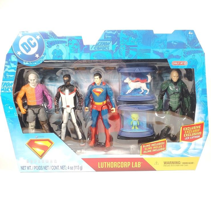 NEW Spin Master DC Comics SUPERMAN MOVIE Luthorcorp Lab Action