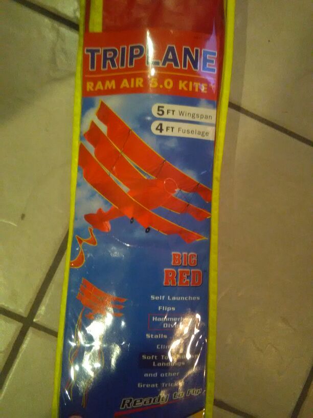 Triplane Airshow Kite BIG RED